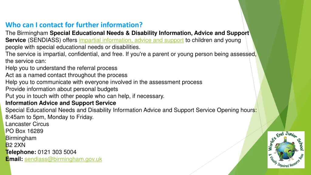 who can i contact for further information 1