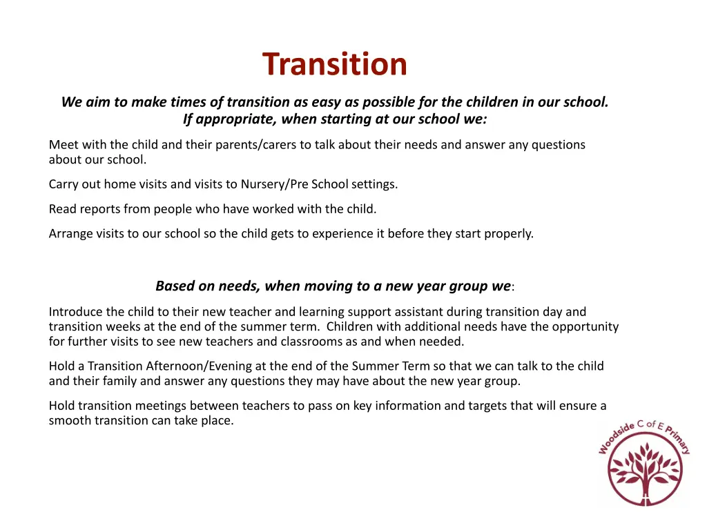 transition
