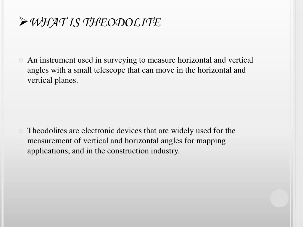 what is theodolite