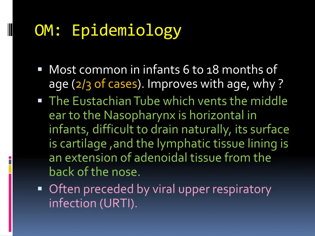om epidemiology