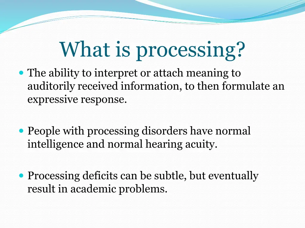 what is processing