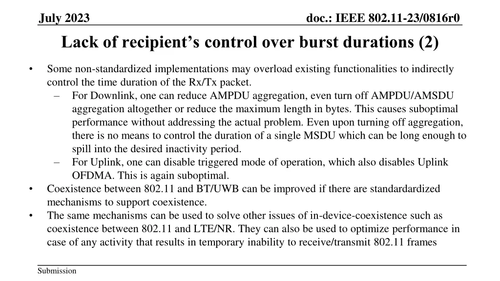 july 2023 lack of recipient s control over burst 1