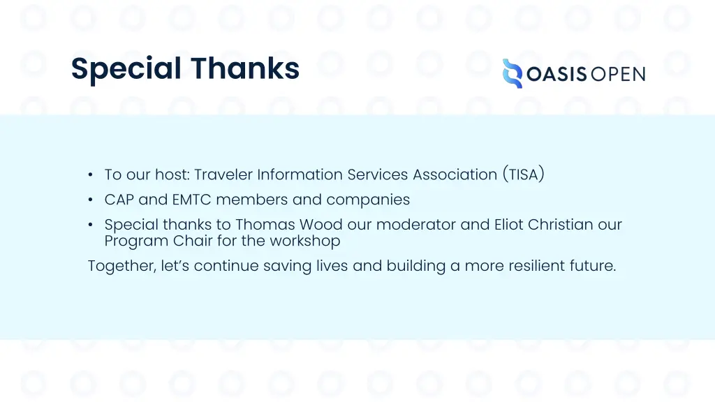 special thanks