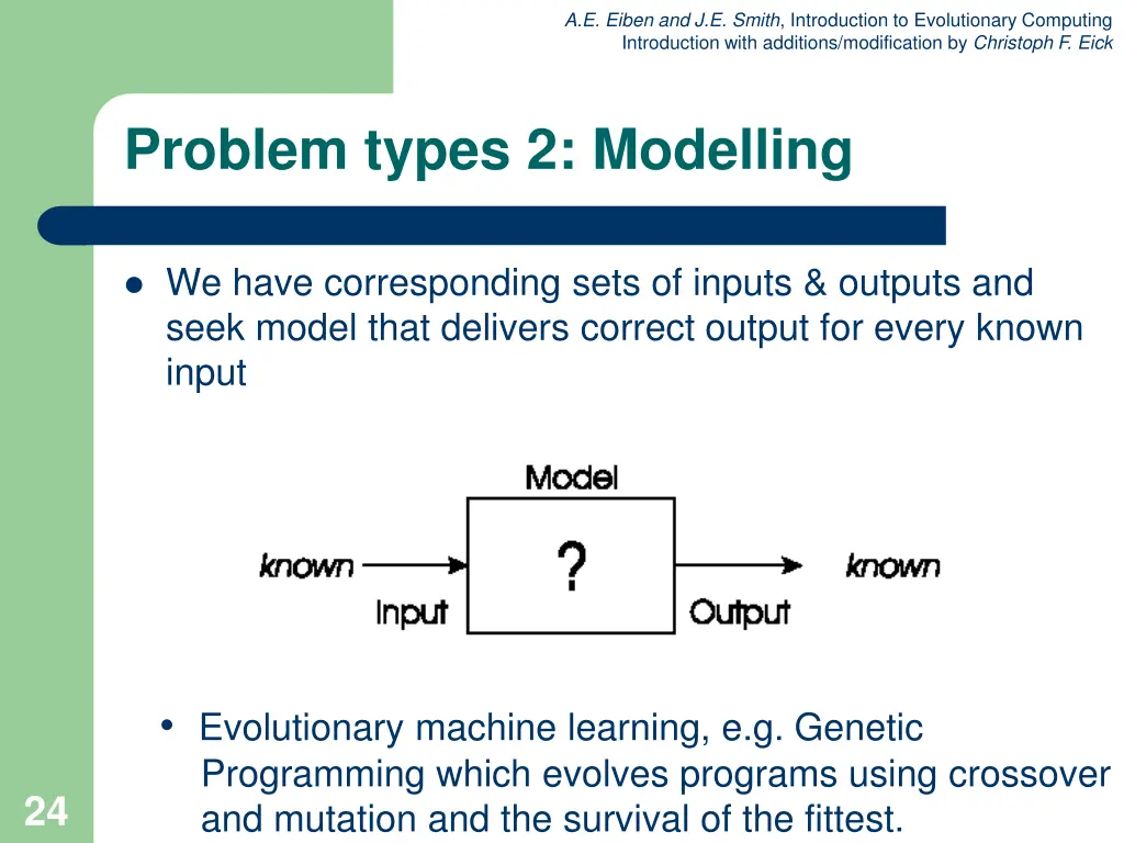 a e eiben and j e smith introduction 22