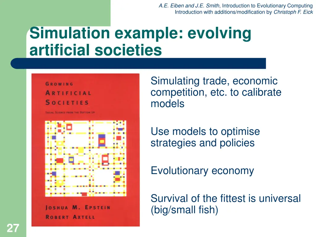 a e eiben and j e smith introduction 25