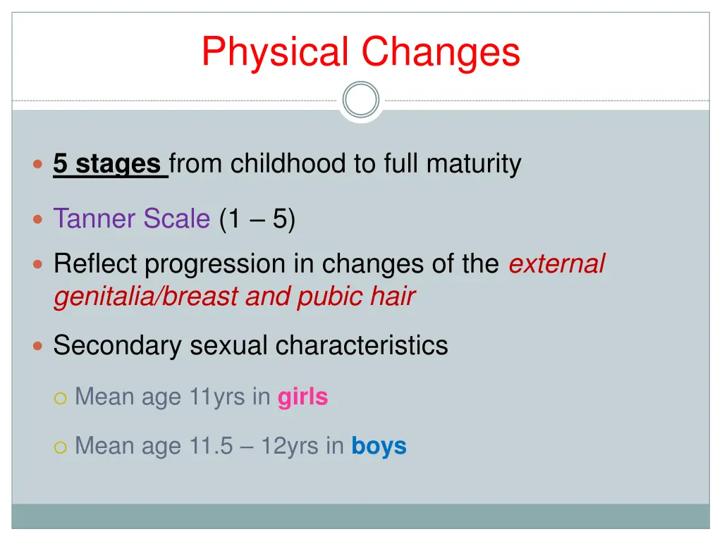 physical changes