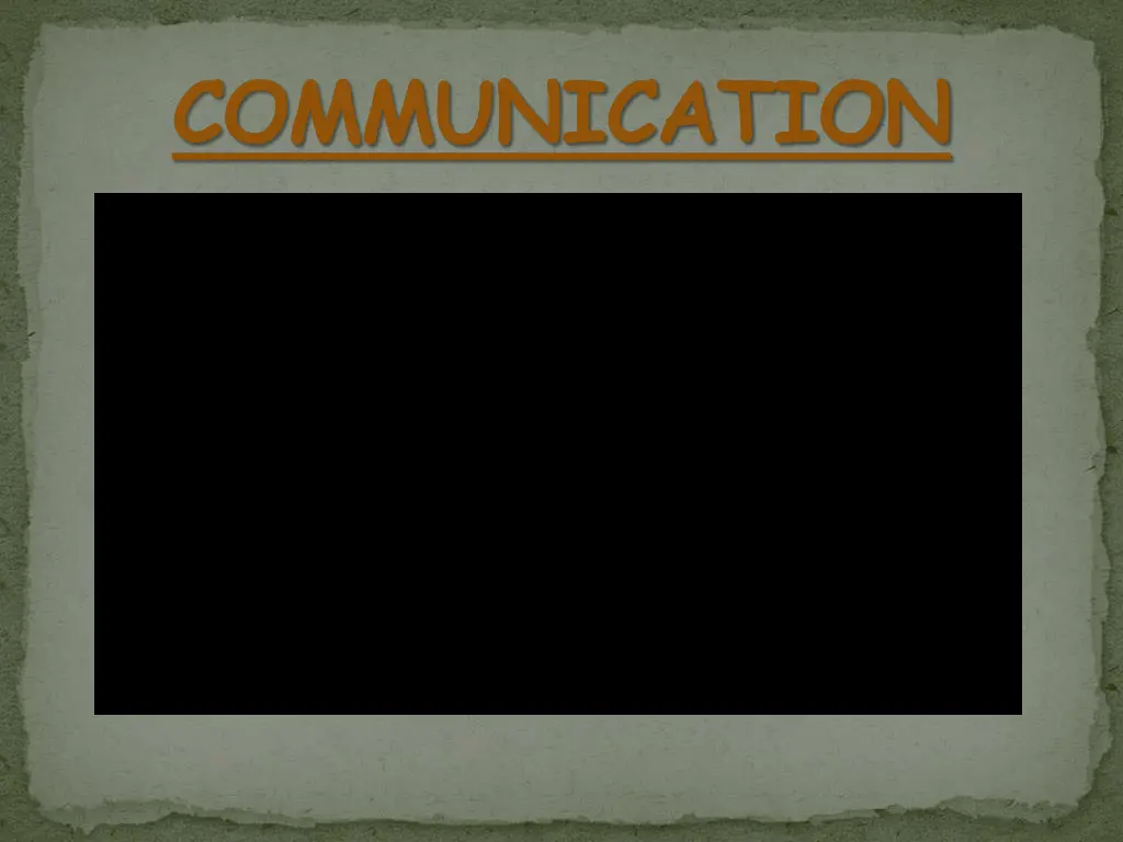 communication