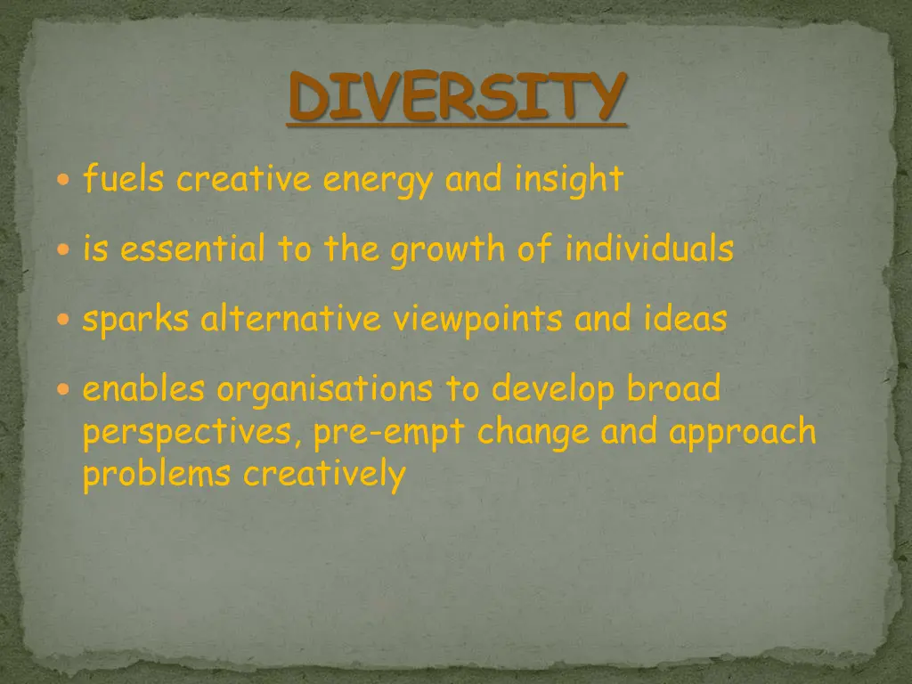 diversity