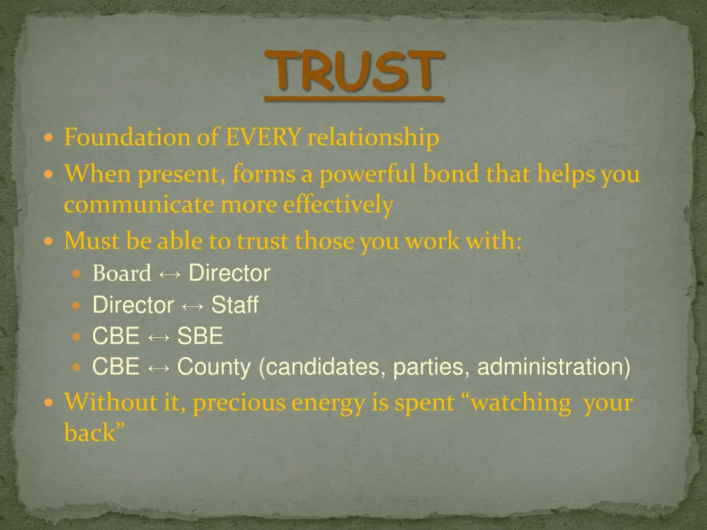 trust