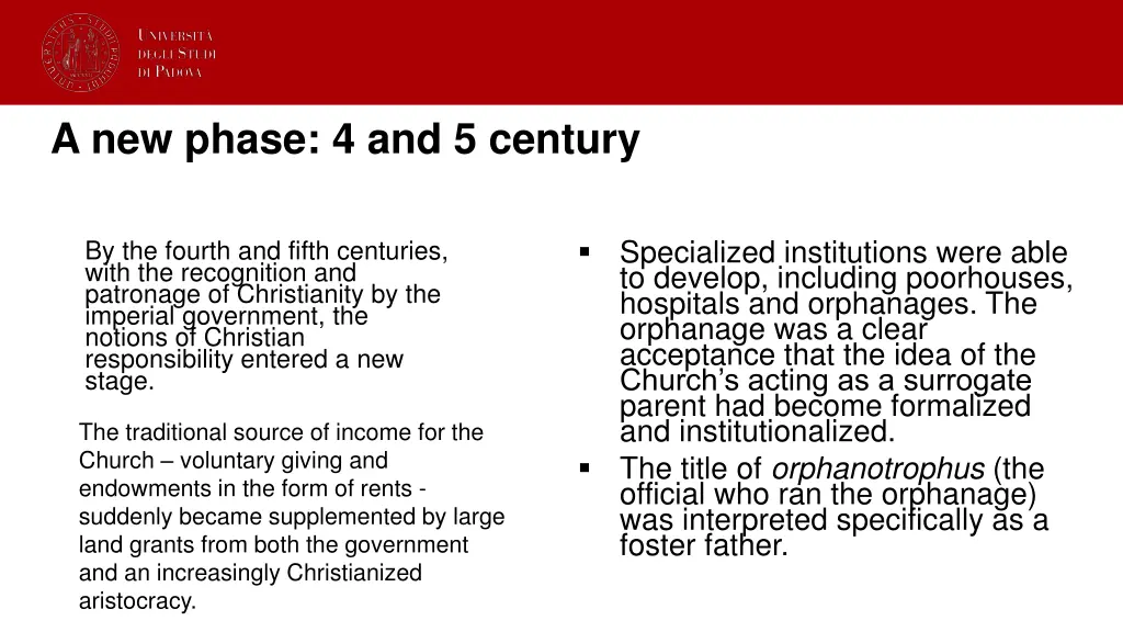 a new phase 4 and 5 century