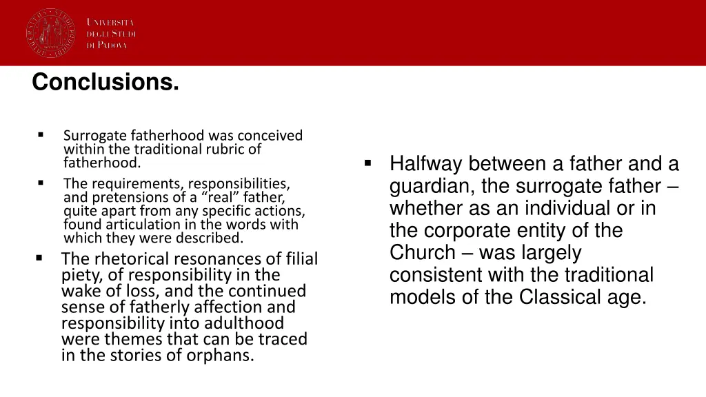 conclusions