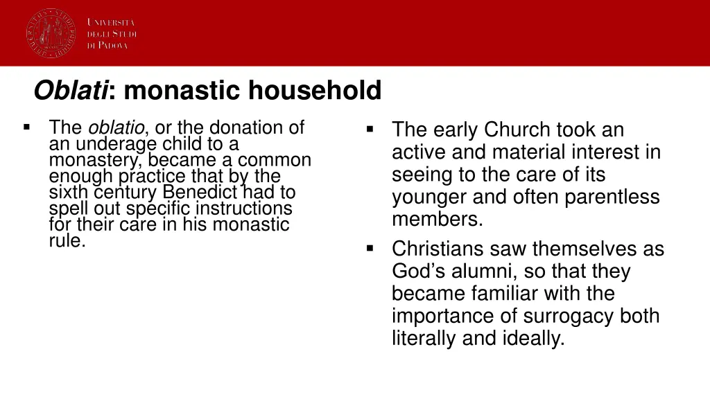 oblati monastic household