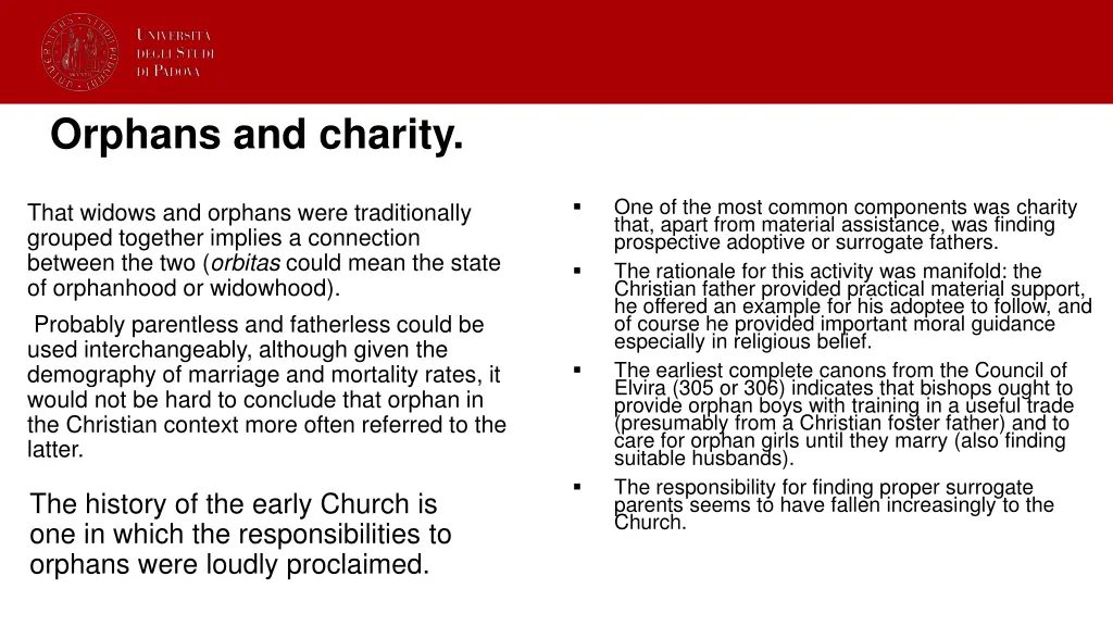 orphans and charity