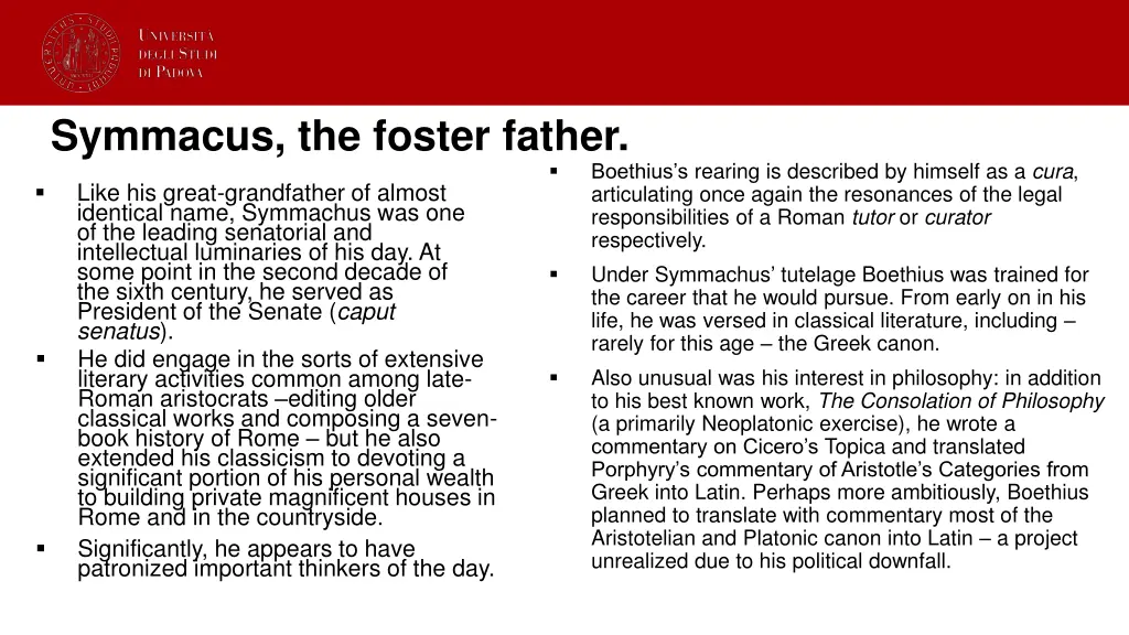 symmacus the foster father