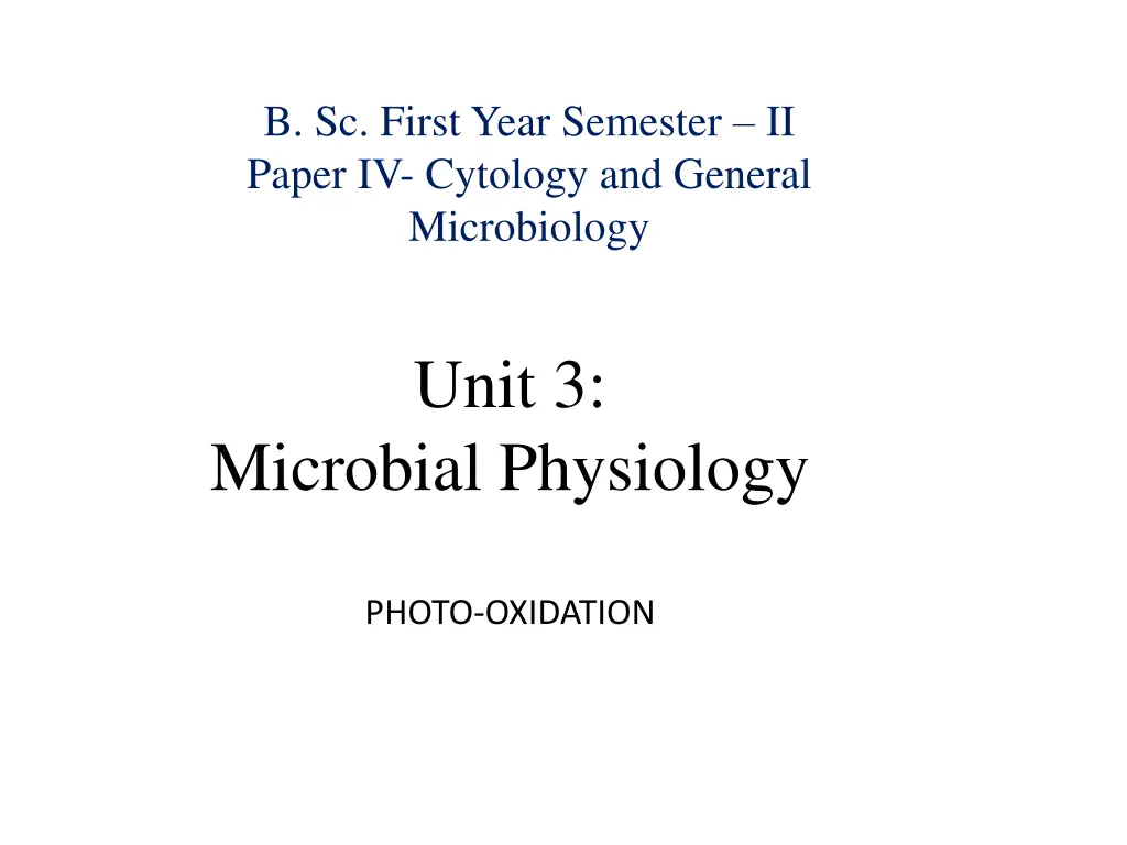 b sc first year semester ii paper iv cytology