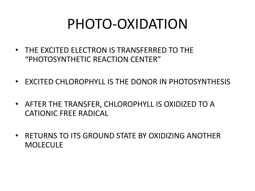 photo oxidation