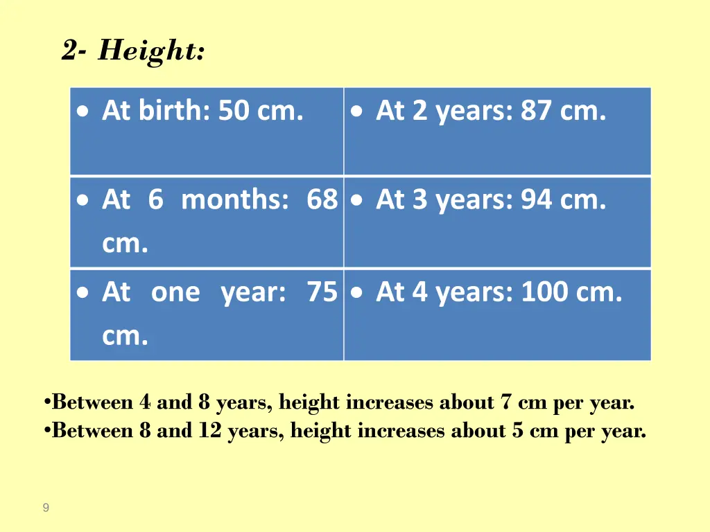 2 height