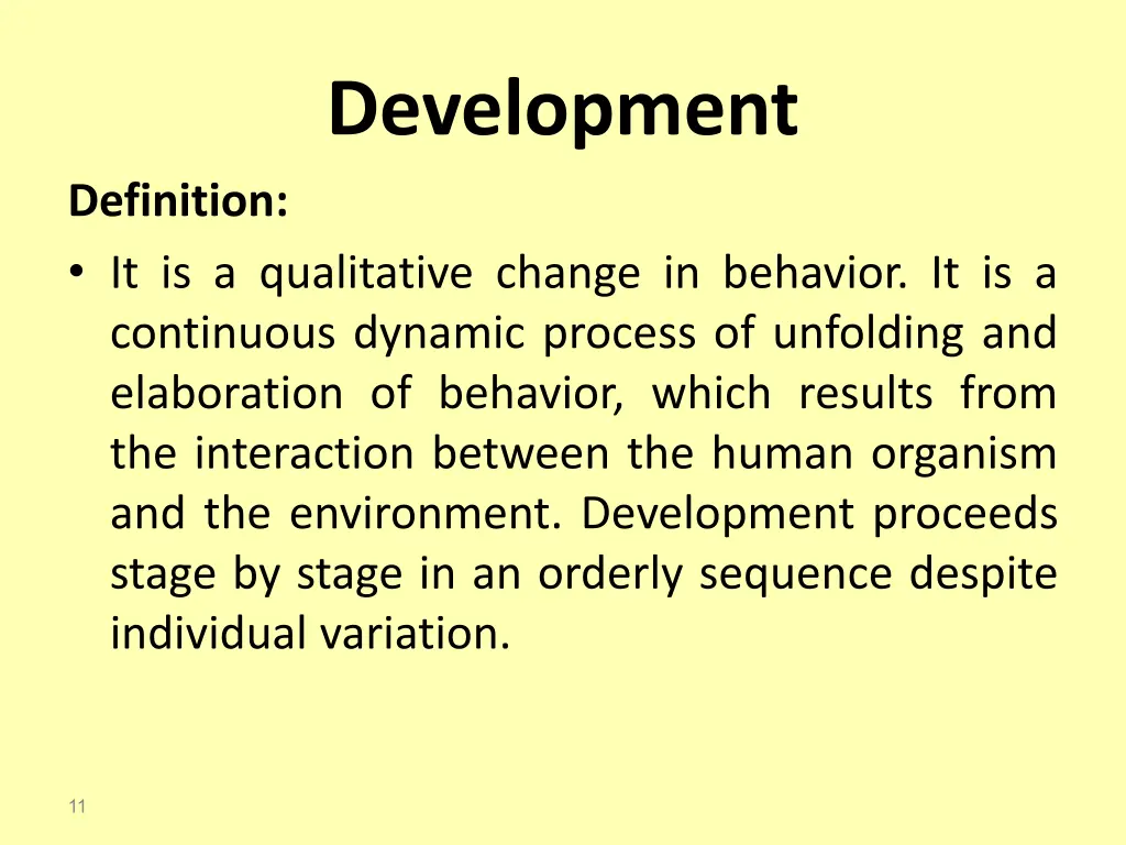 development