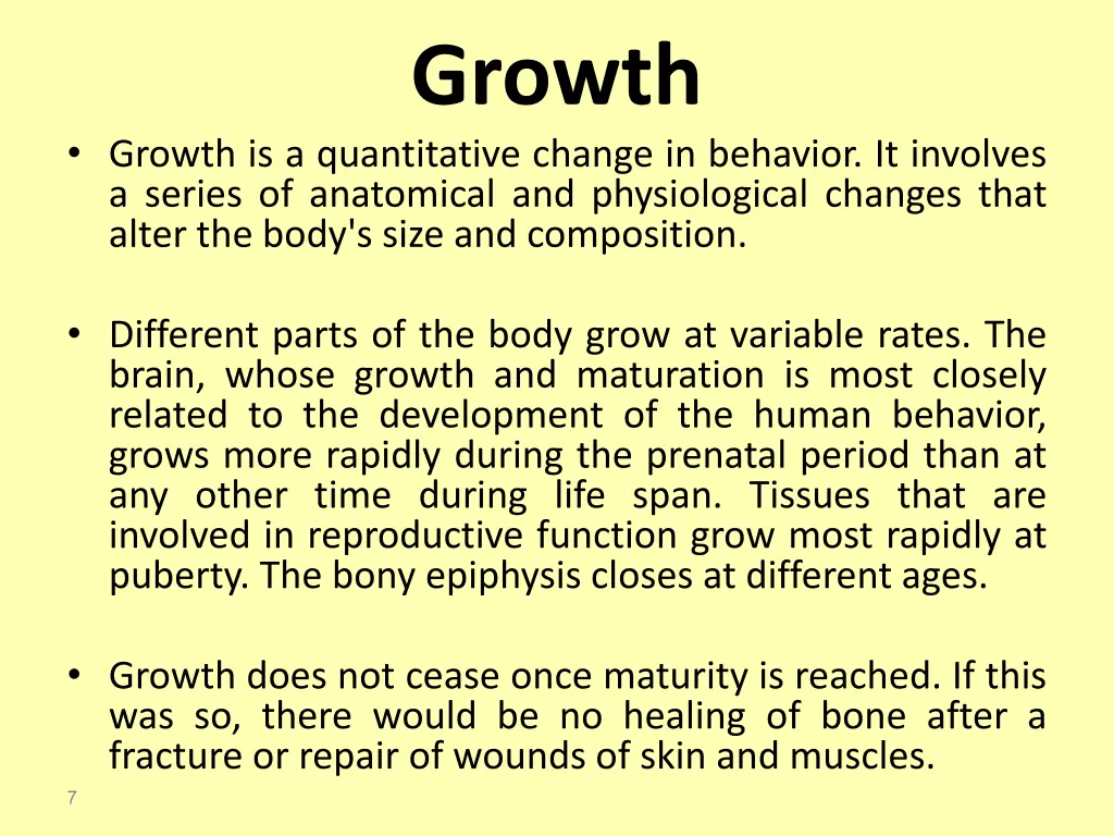 growth