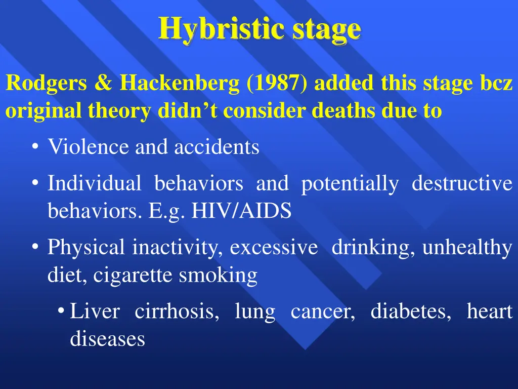hybristic stage
