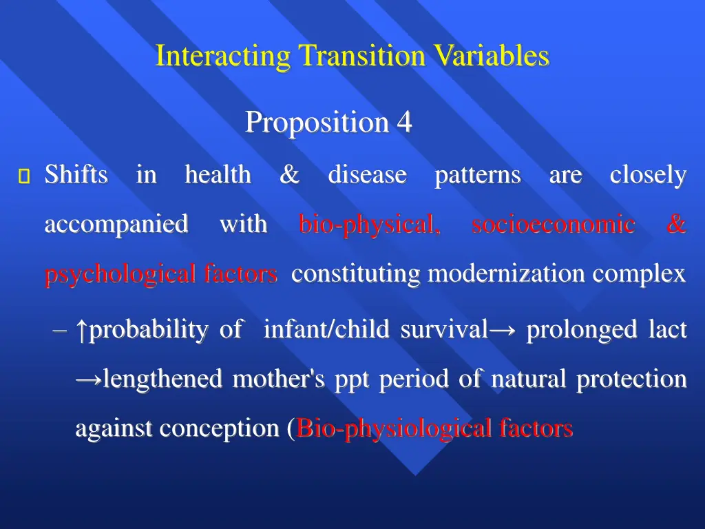 interacting transition variables