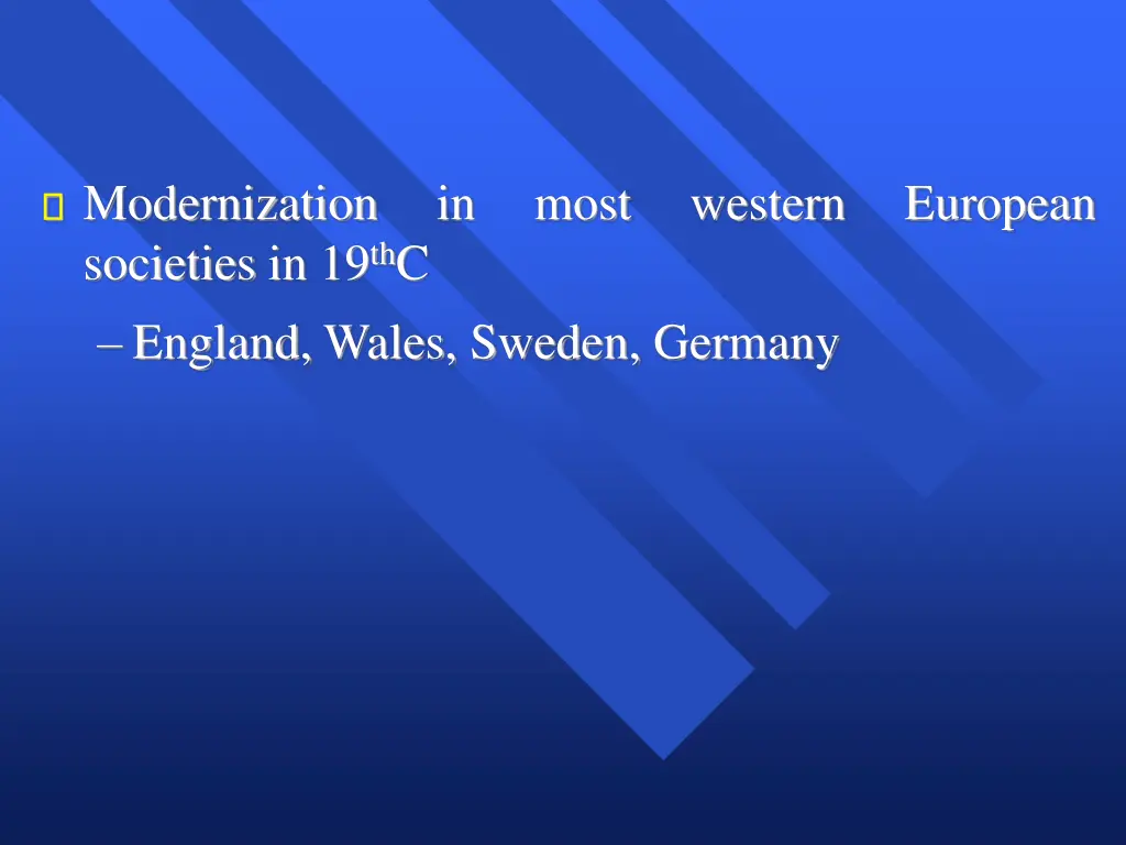 modernization societies in 19 th c england wales