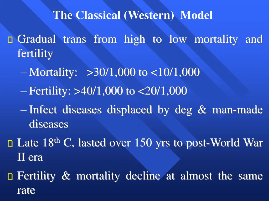 the classical western model
