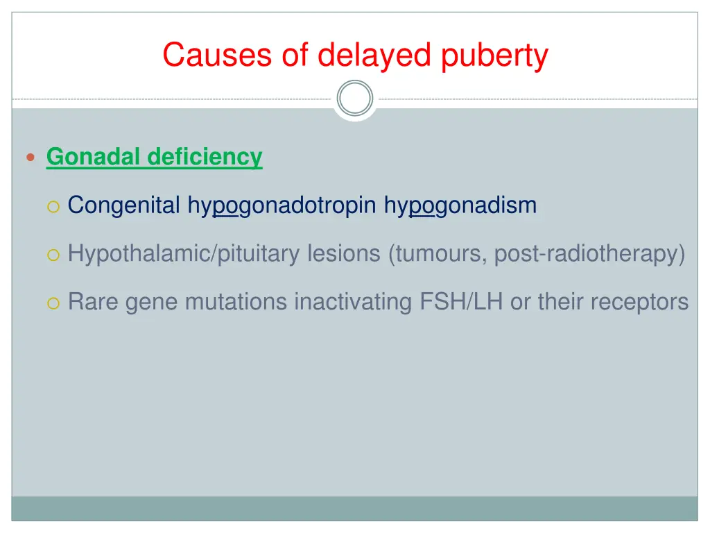 causes of delayed puberty 1