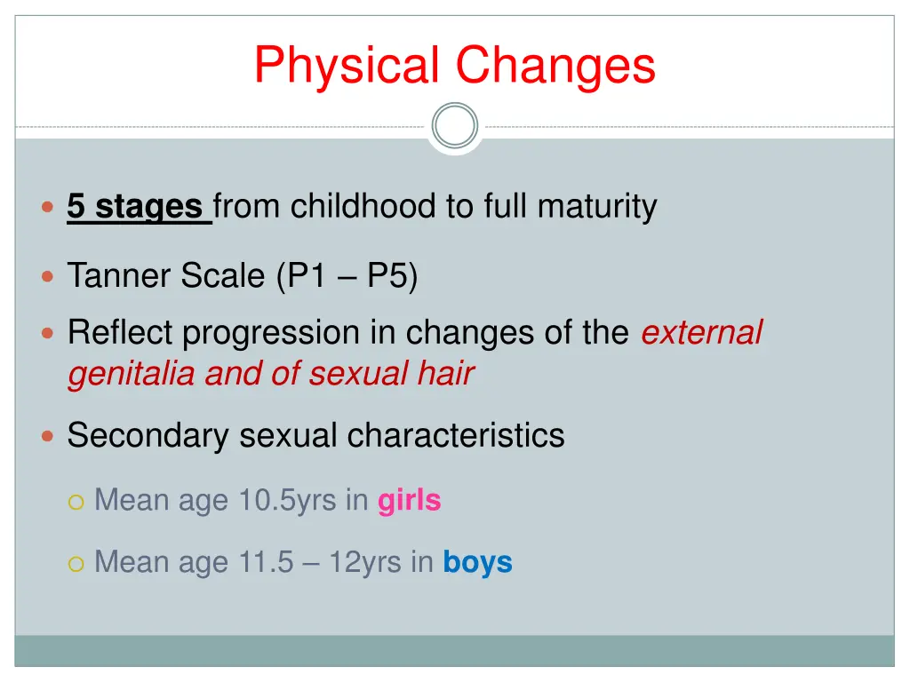 physical changes