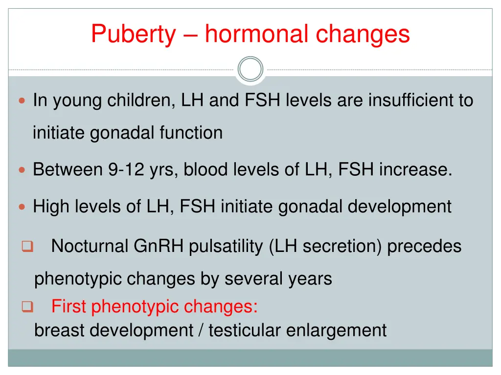 puberty hormonal changes 1