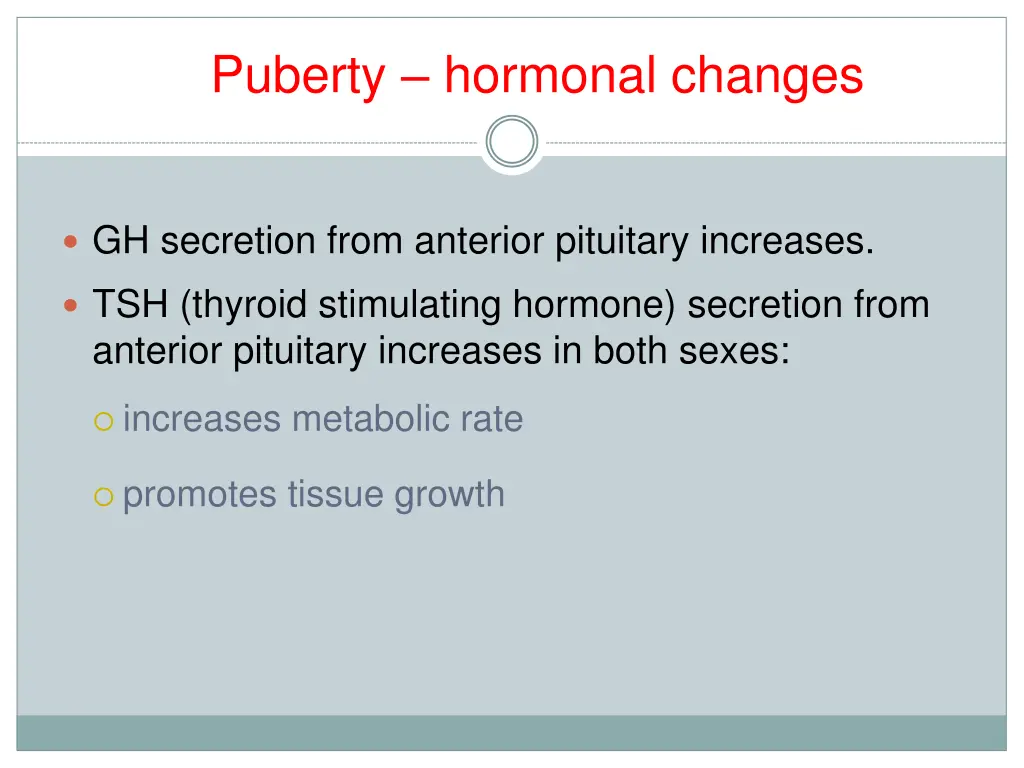 puberty hormonal changes 2