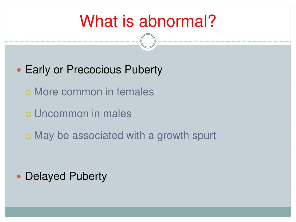 what is abnormal
