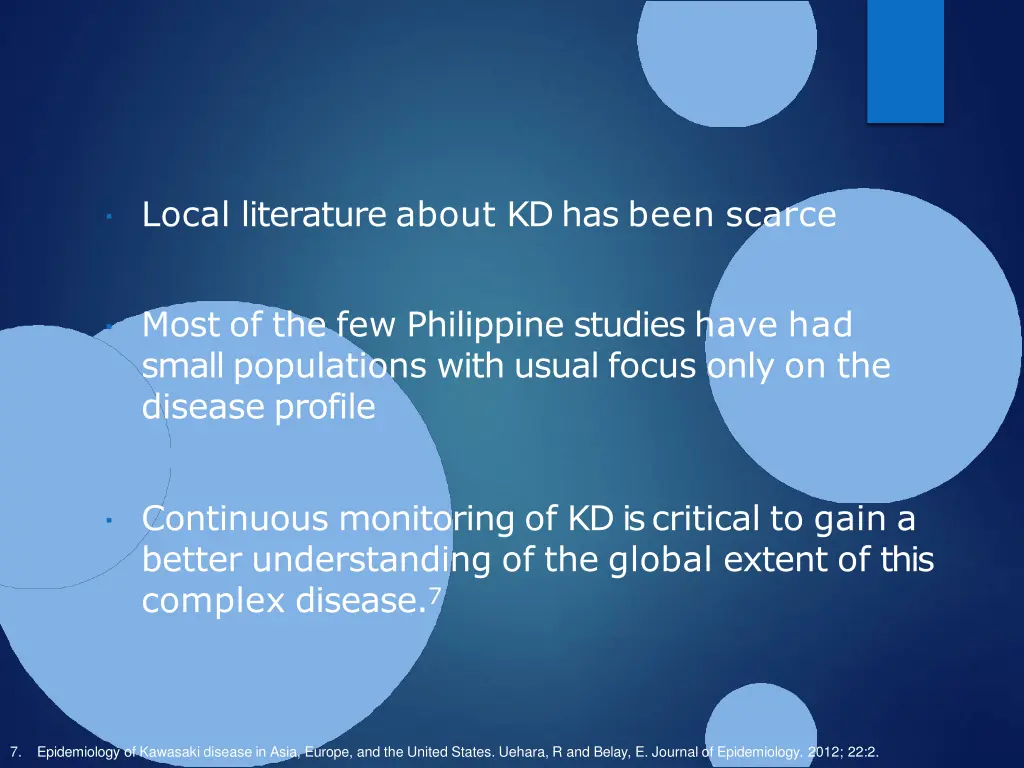 local literature about kd has been scarce