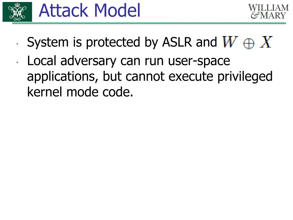 attack model