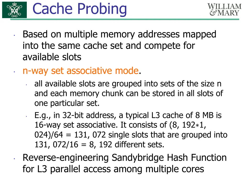cache probing