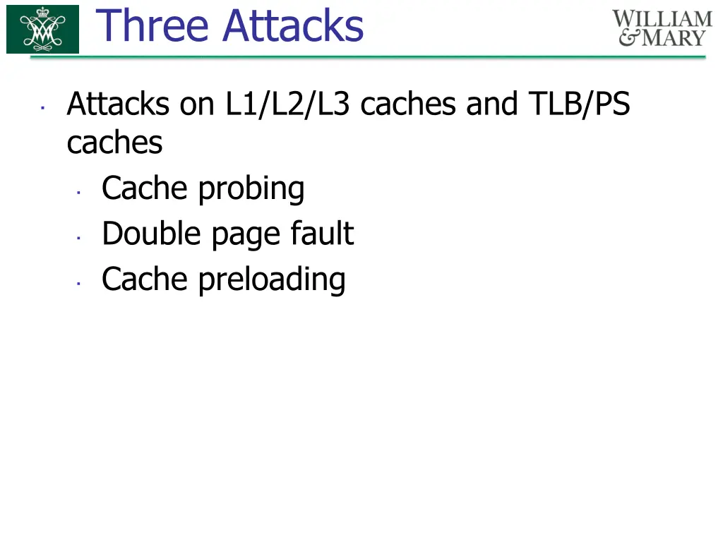 three attacks