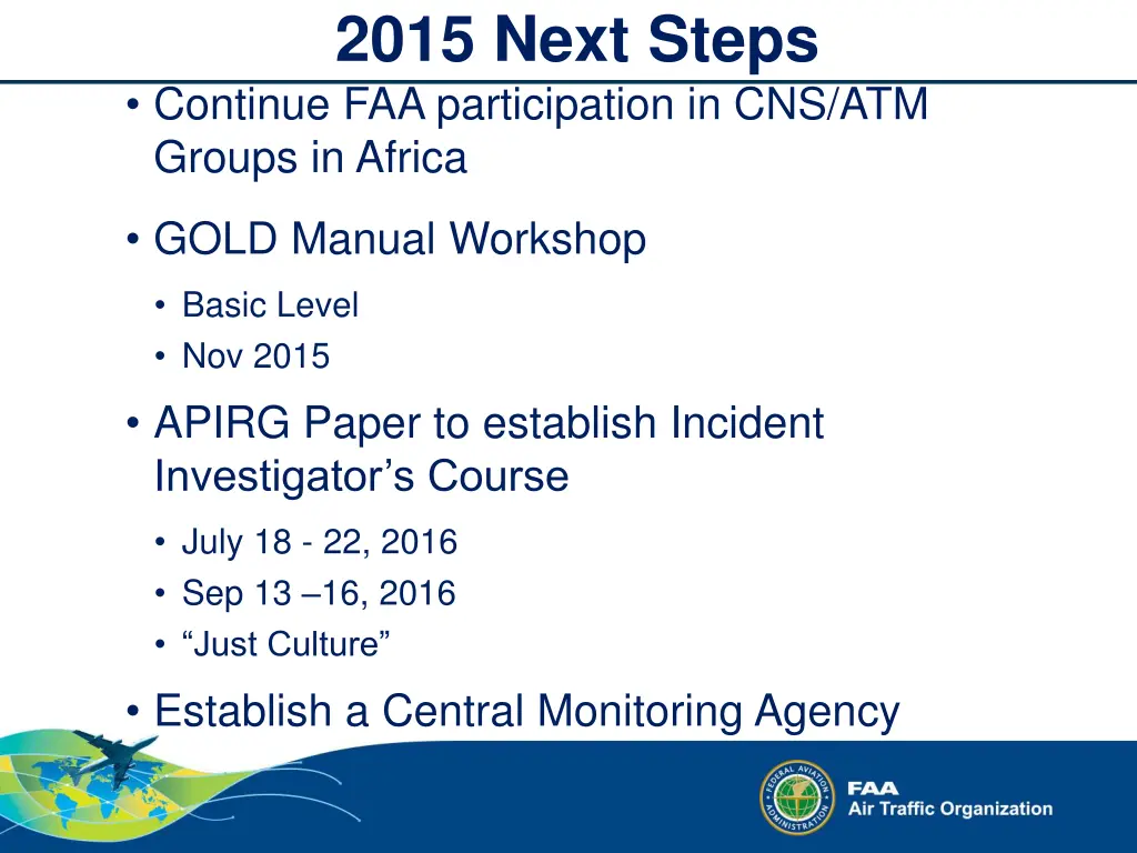 2015 next steps continue faa participation 1