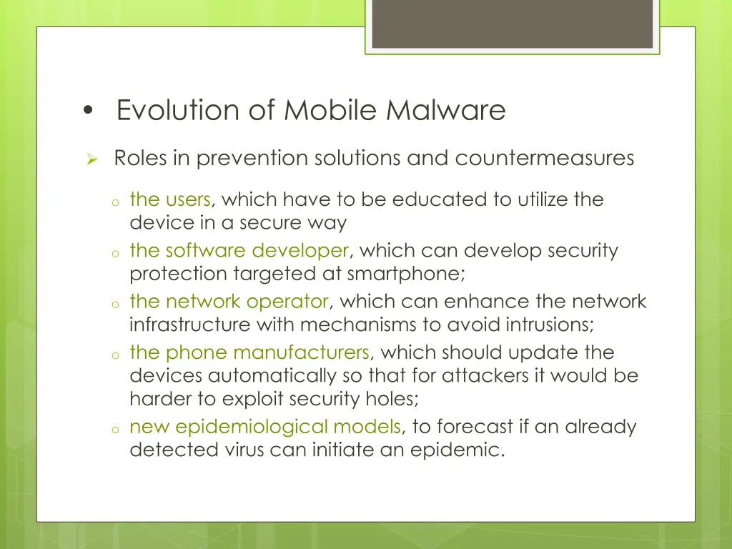 evolution of mobile malware