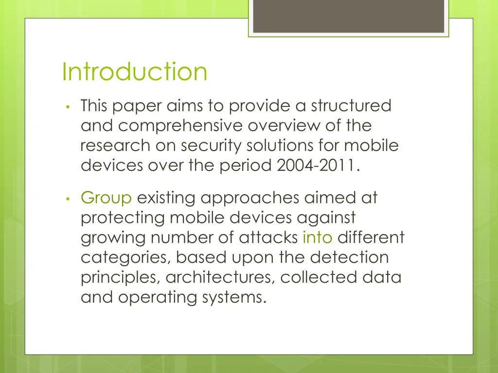 introduction