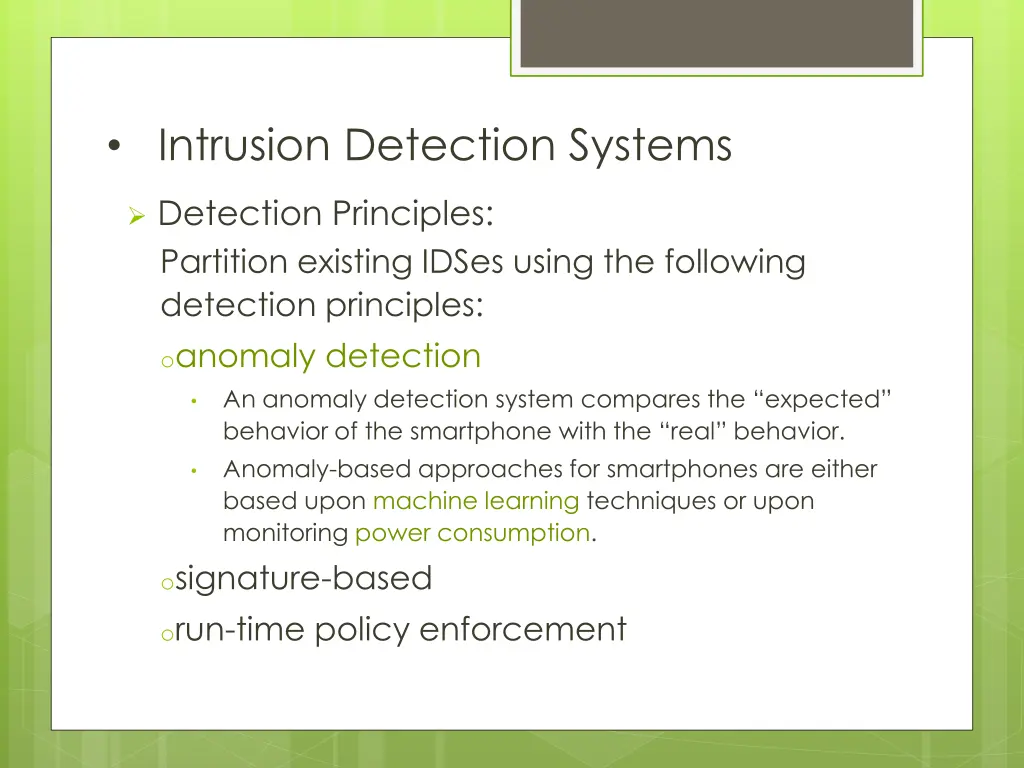 intrusion detection systems 1