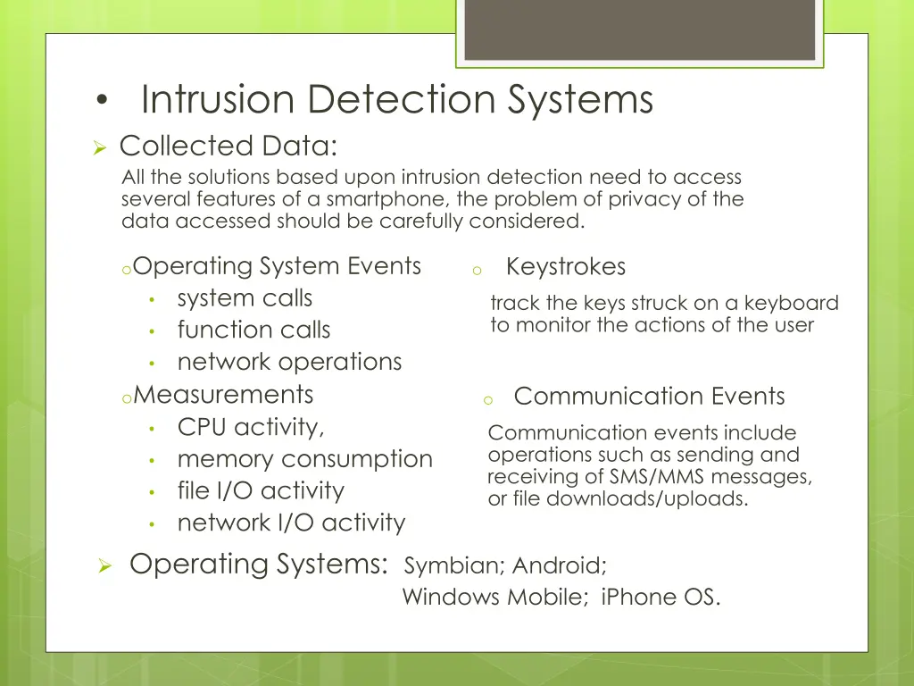 intrusion detection systems 3