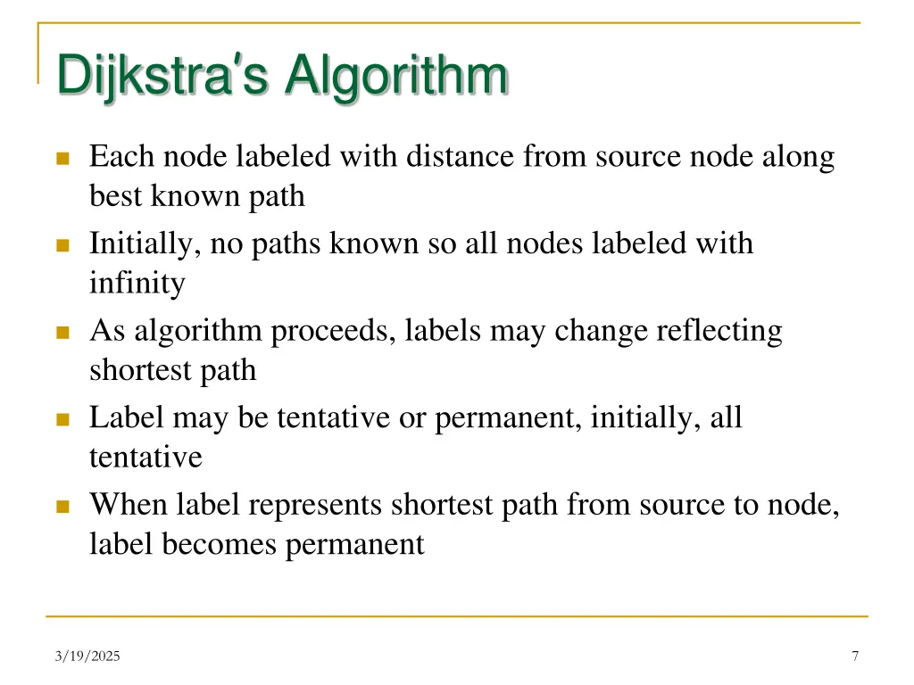 dijkstra s algorithm