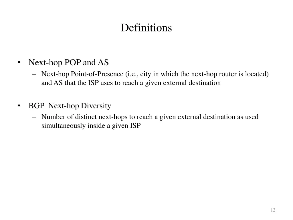 definitions