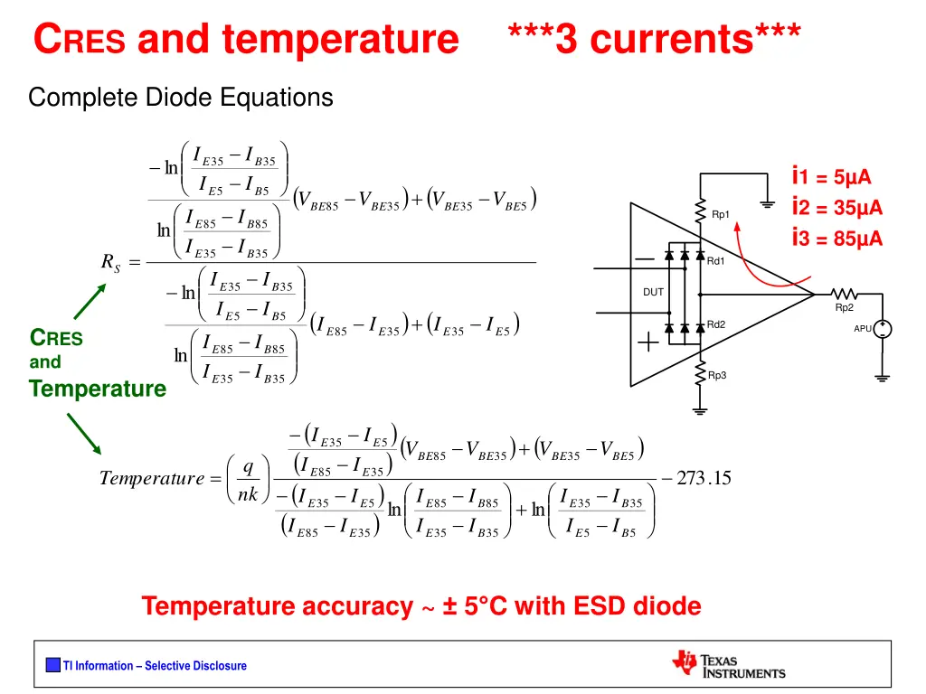 c res and temperature 3 currents