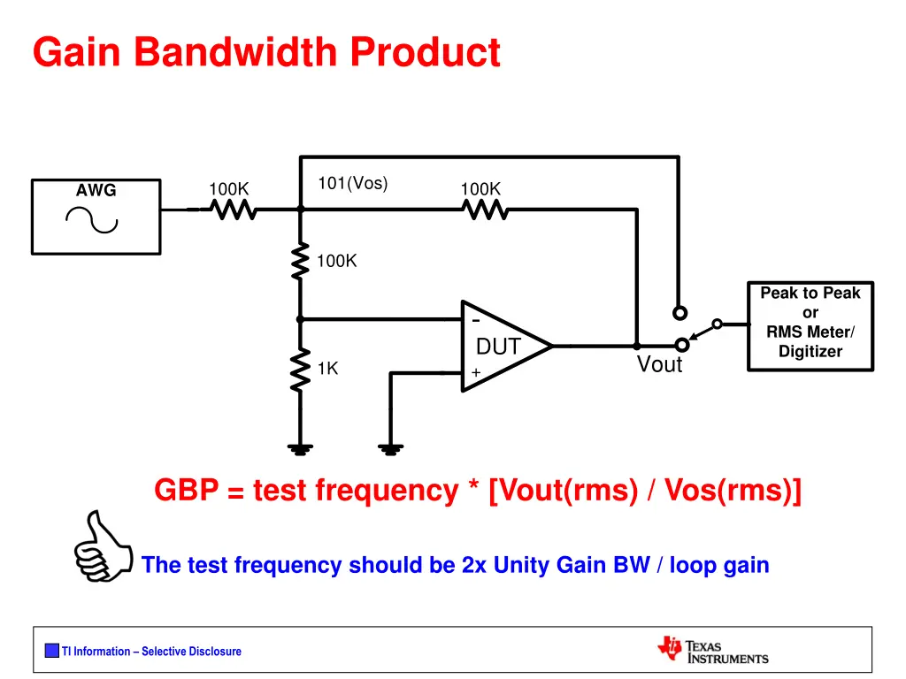 gain bandwidth product