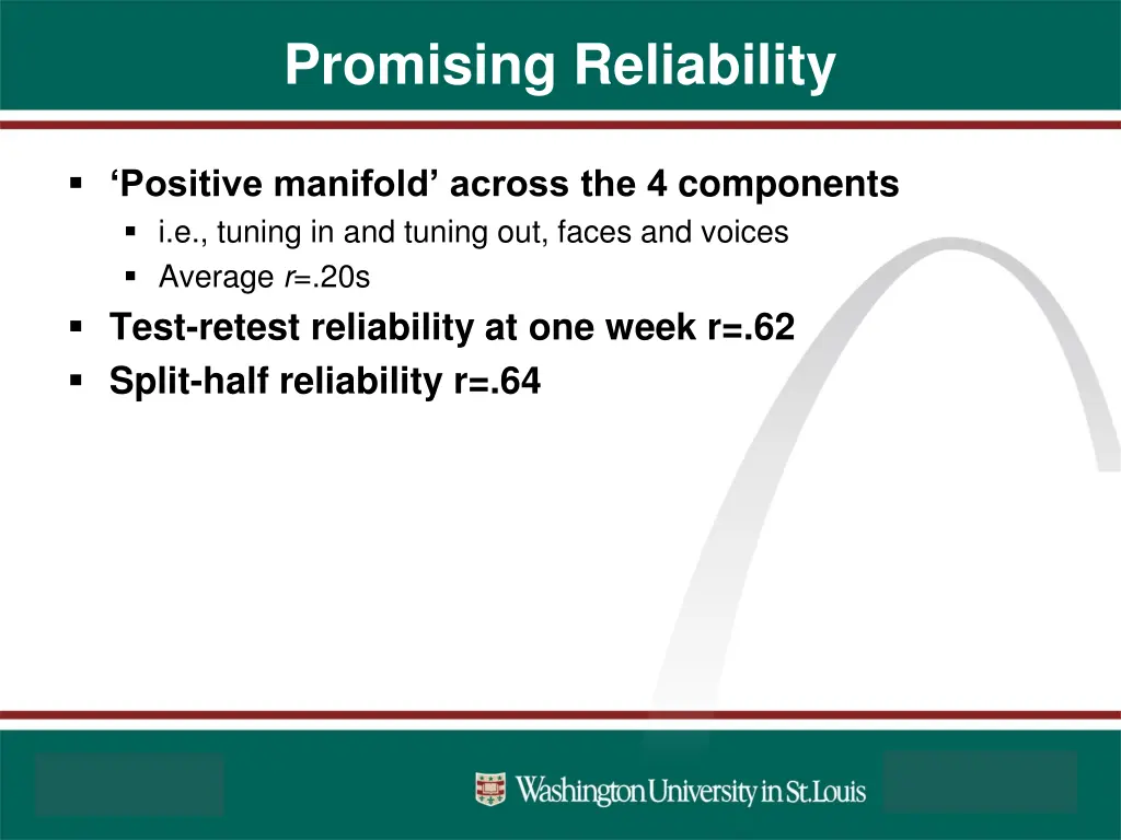 promising reliability