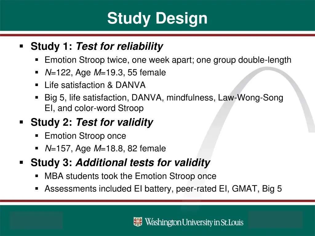 study design