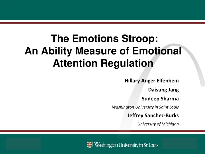 the emotions stroop an ability measure