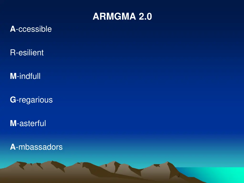 armgma 2 0