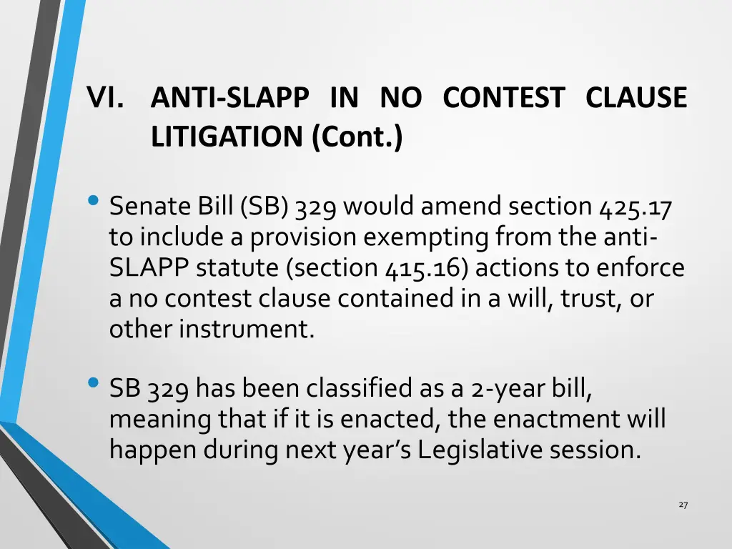 vi anti slapp in no contest clause litigation cont 2
